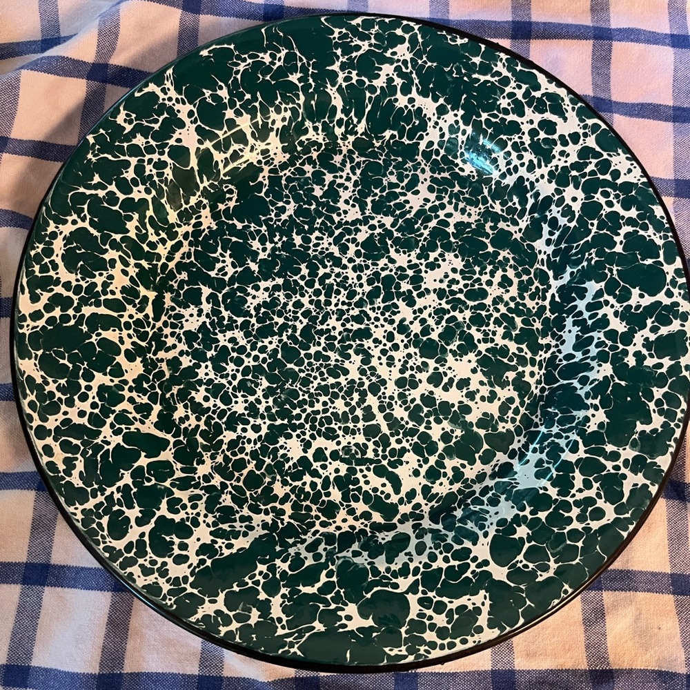 Vintage CGS Enamelware Splatterware Plate